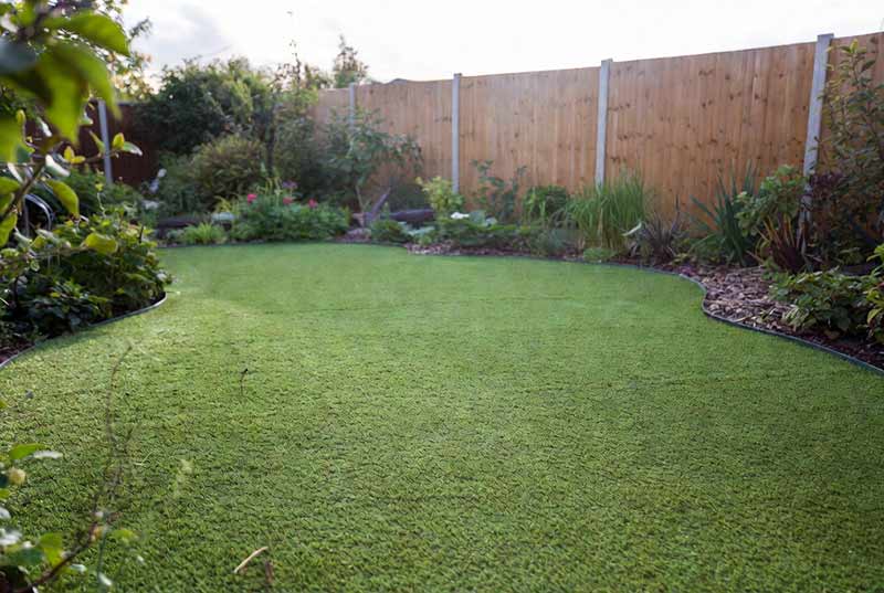 Beautiful artificial grass installed in a Liverpool garden