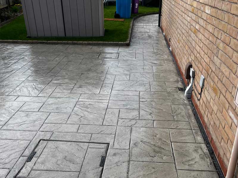 Silver Ashlar rear patio West Derby Liverpool — view 1