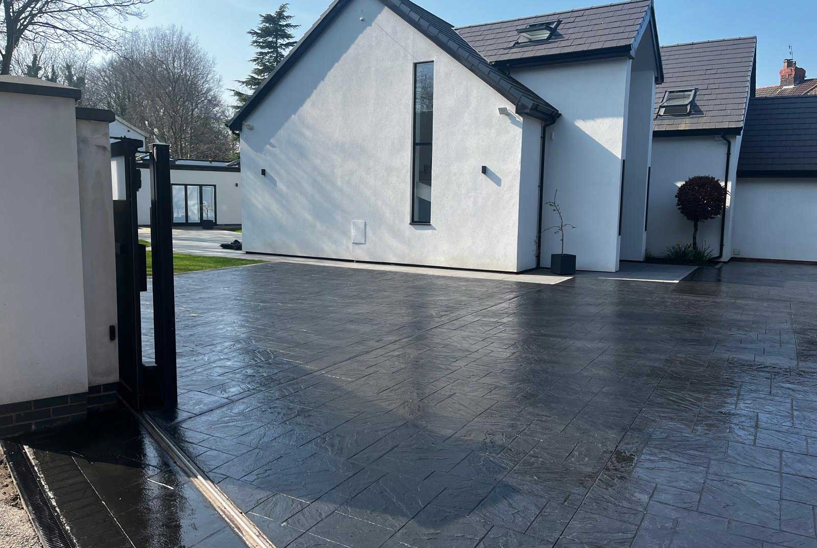 Modena Charcoal Driveway after installation