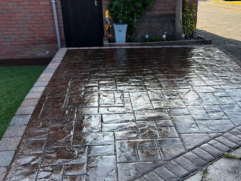 reseal sandstone driveway before and after