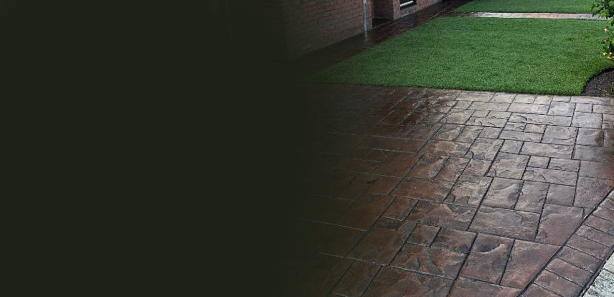 Small Sandstone Ashlar Driveway Before and After Resealing