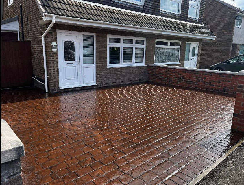 Mahogany London Cobble Driveway in Crosby, Liverpool L23